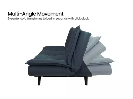 Oasis Sofa Cum Bed in Navy Blue